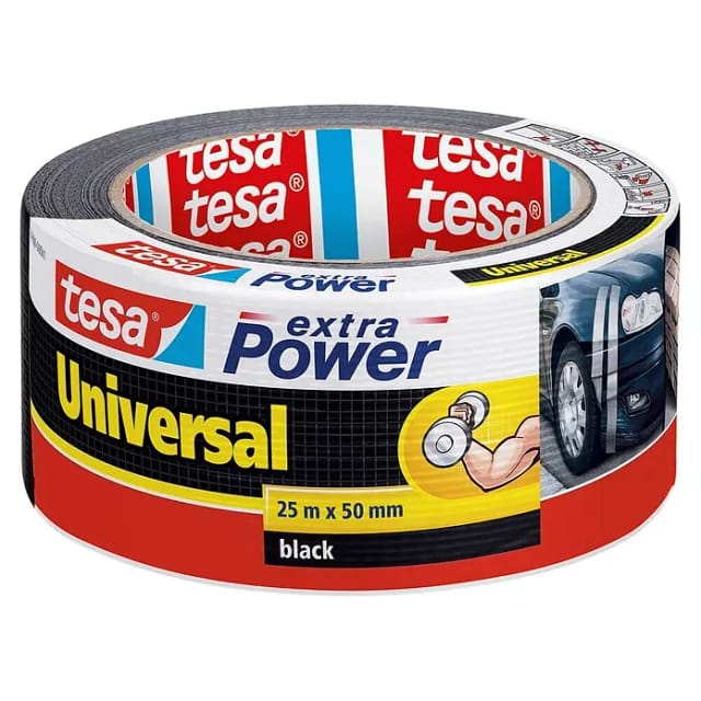 Tesa Extra Power Universal Schwarz 25 m x 50 mm