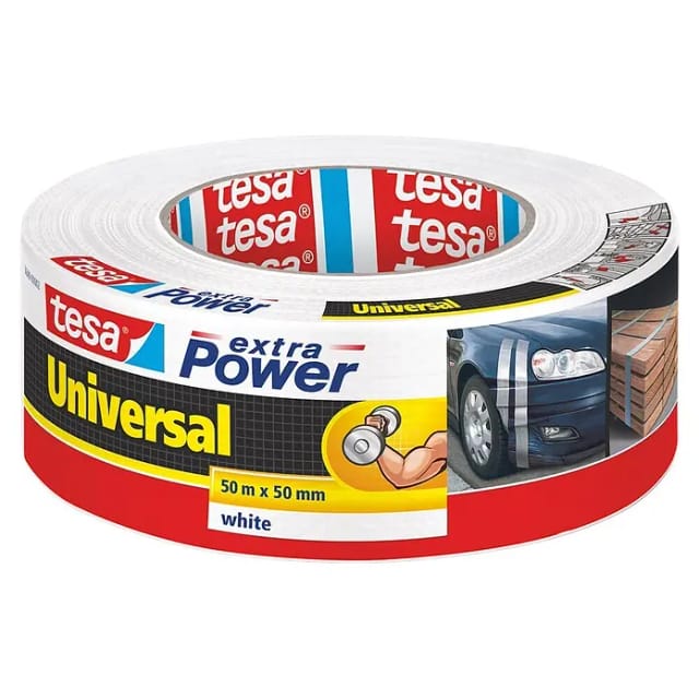 Tesa Extra Power Universal Weiß 50 m x 50 mm