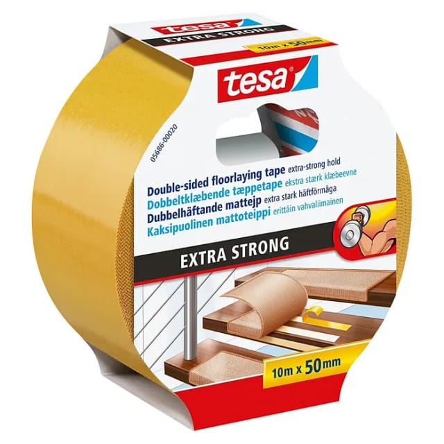 Tesa Verlegeband extra stark klebend 10 m x 50 mm