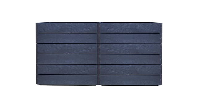 Garantia Hochbeet-Set Ergo Quadro 160 cm x 80 cm x 75 cm Anthrazit