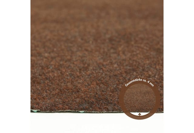 Kunstrasen-Matte Field mit Noppen 400 cm x 200 cm 4 mm Braun