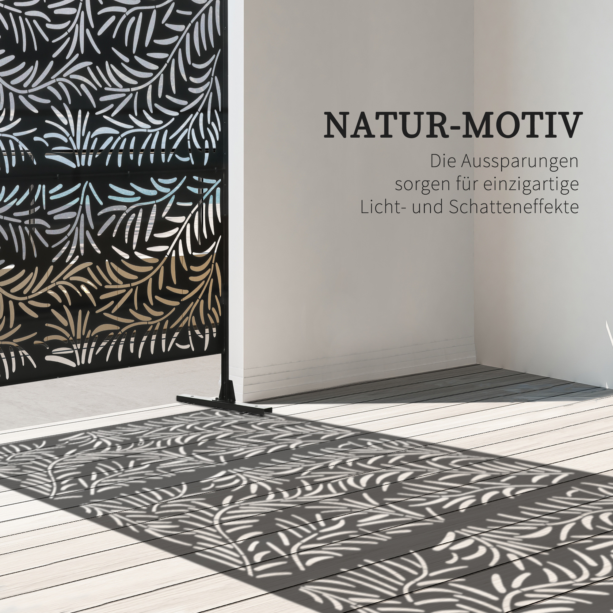 Schutzscheibe, Feuchtigkeitsbeständig, Stahl, 122 Cm X 45 Cm X 198 Cm, Schwarz