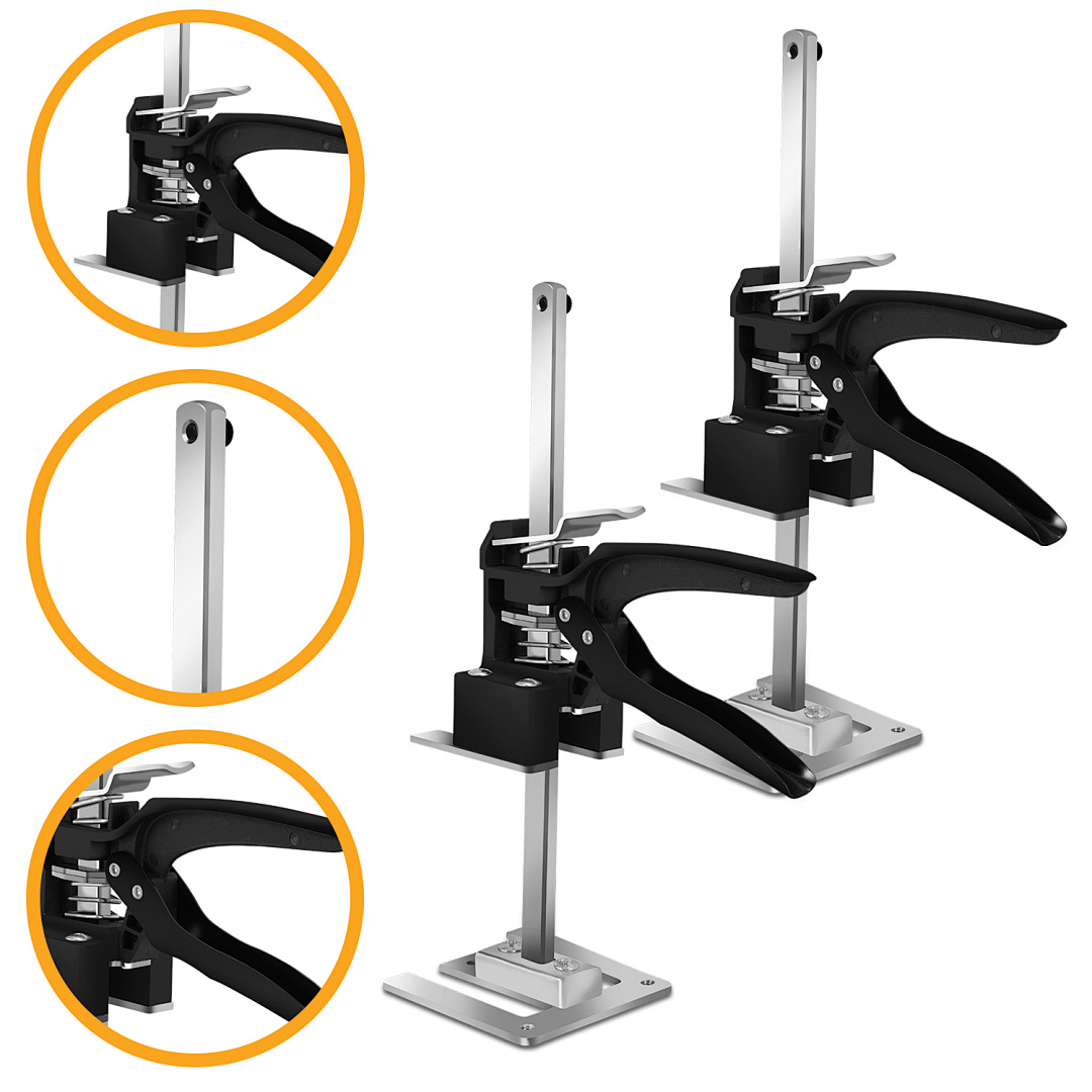 Jiubiaz Handwerkzeugheber Arm Plattenheber Arbeitssparender Bis 240kg Brett Heber Schrankheber Höhenverstellung Hebevorrichtung 2x