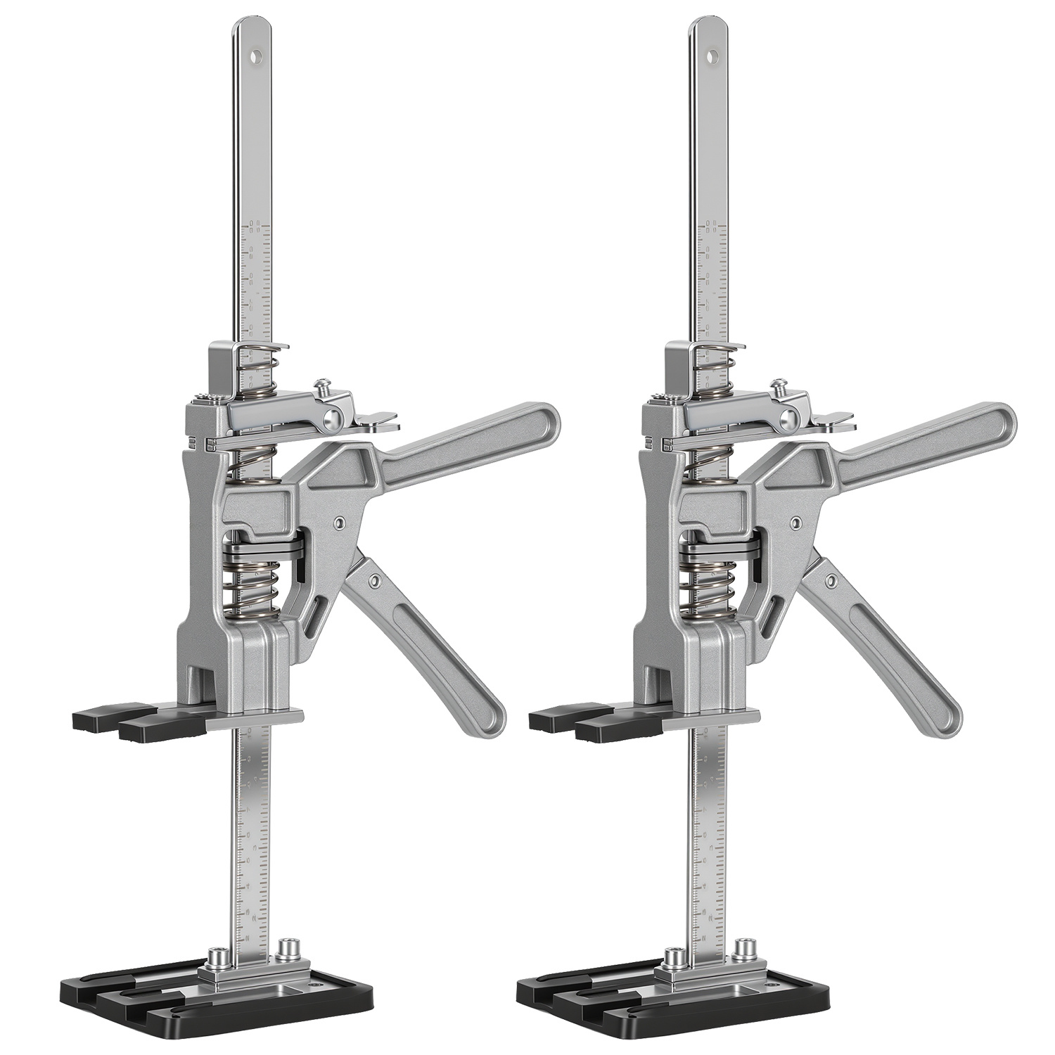 Tolletour Möbelheber Set 2 Stück, Verstärkter Montageheber Mit Skala, Fein Einstellbar 0-23 Cm, Für Möbel Und Platten, Bis 150 Kg
