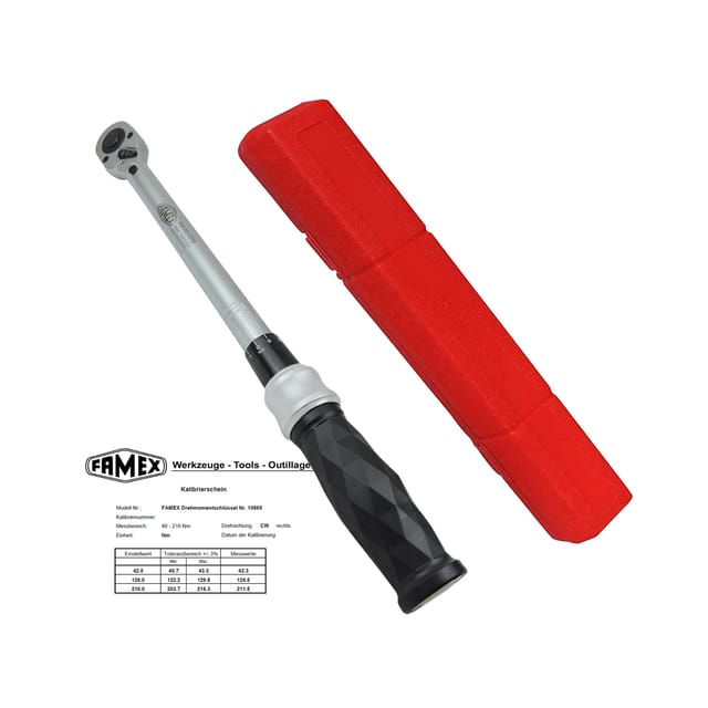Famex Drehmomentschlüssel 40 Nm - 210 Nm