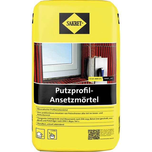 Sakret Putzprofil-Ansetzmörtel Grau 10 kg