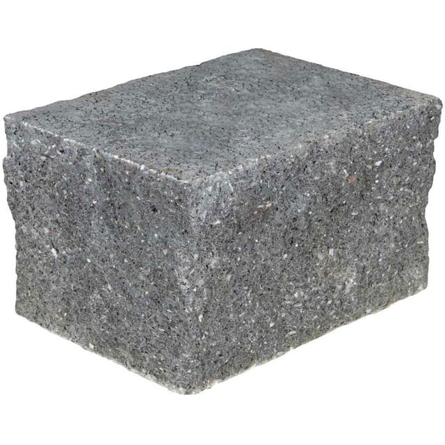 EHL Mauer Anzio-Light Anfang-/End-Halbstein 25 x 18 x 15 cm Basalt-Anthrazit