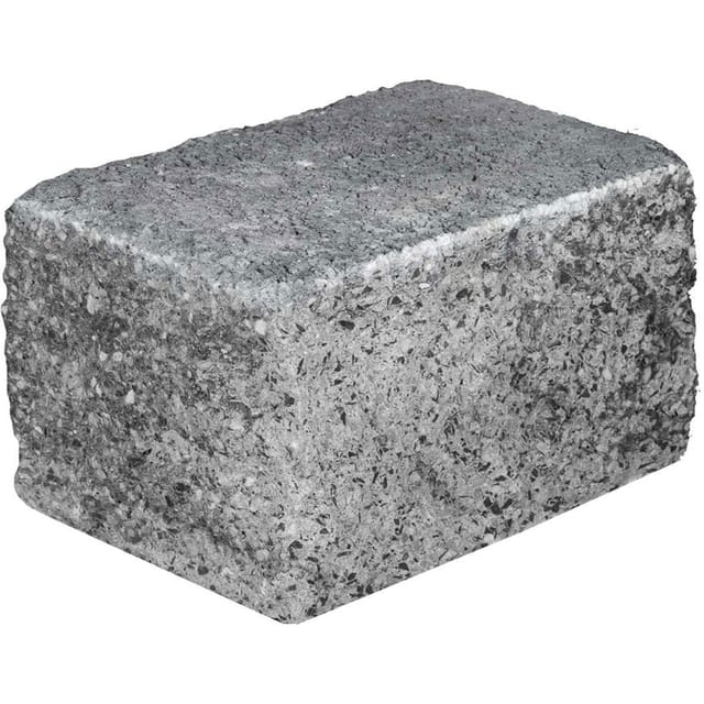 EHL Mauer Anzio-Light Anfang-/End-Halbstein 25 x 18 x 15 cm Grau-Anthrazit