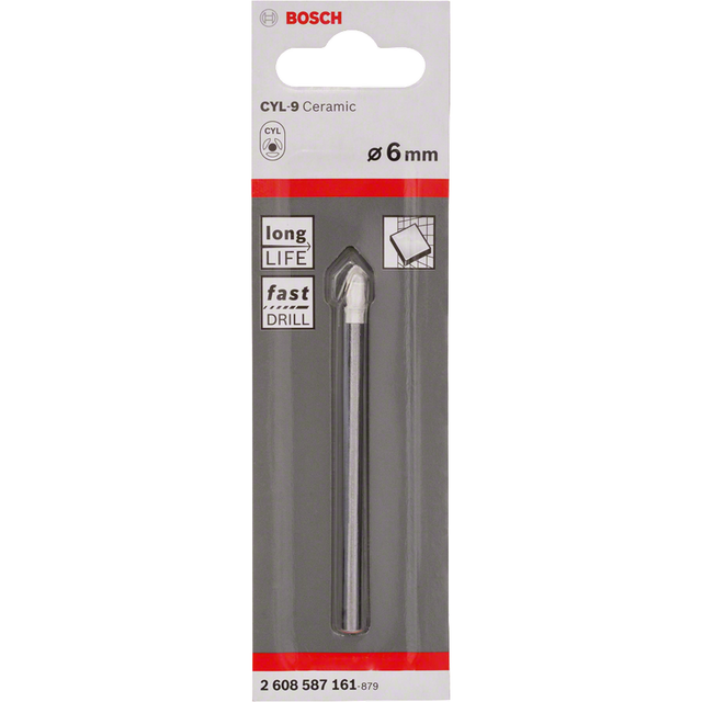 Bosch Fliesenbohrer CYL-9 Ceramic 6 mm x 80 mm