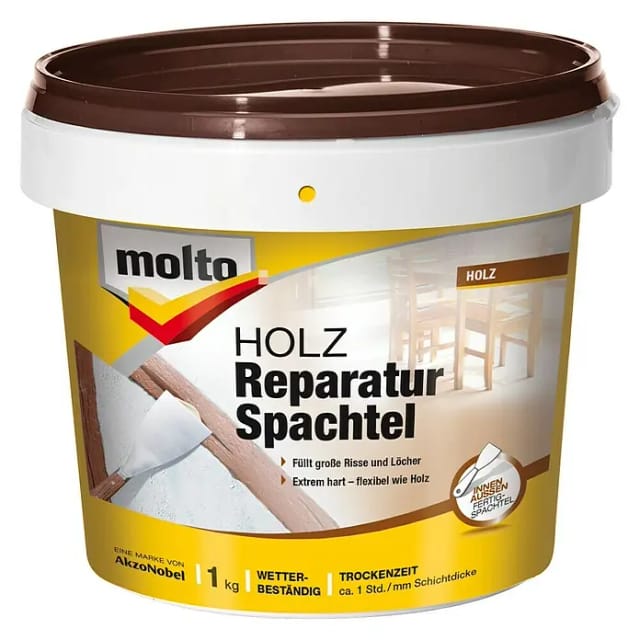 Molto Holz Reparatur-Spachtel für Innen und Außen 1 kg