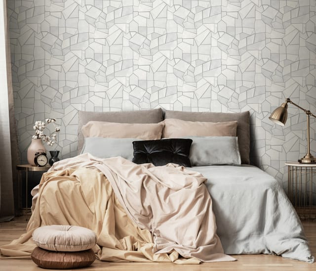 Erismann Vliestapete Elle Decoration 4 Mosaique Hellgrau