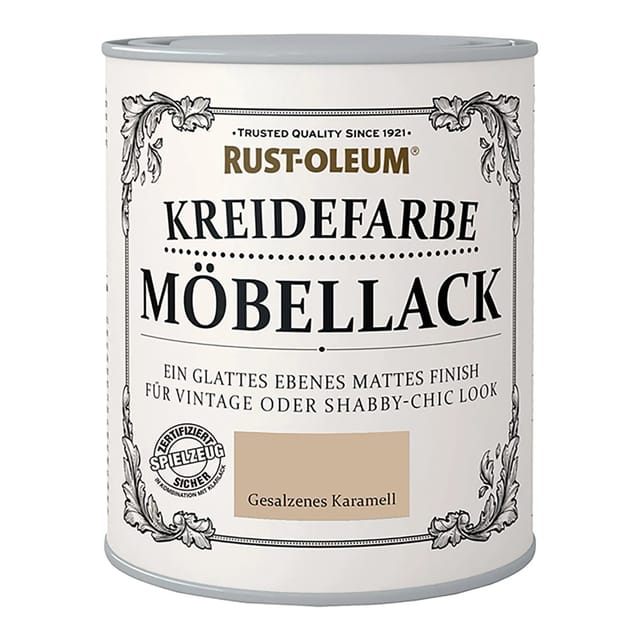 Rust-Oleum Kreidefarbe Möbellack Gesalzenes Karamell 750 ml