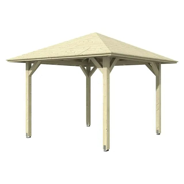Skan Holz Holz-Pavillon Cannes 1 Natur unbehandelt 294 cm x 294 cm