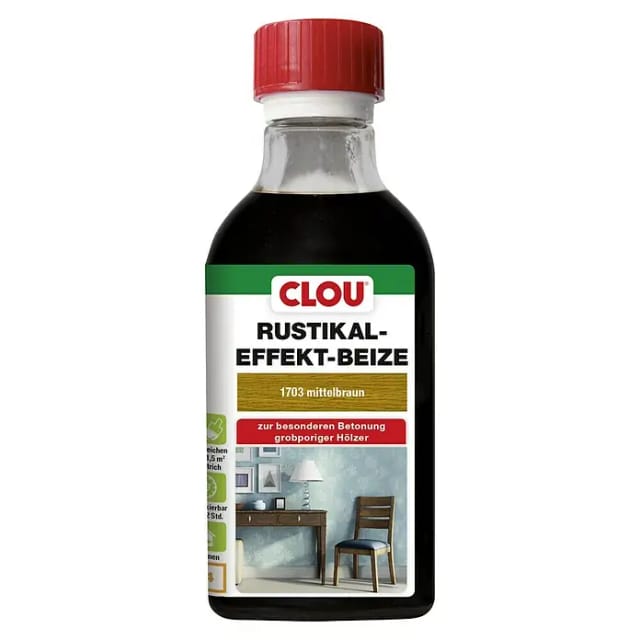 Clou Rustikaleffekt-Beize Mittelbraun 250 ml