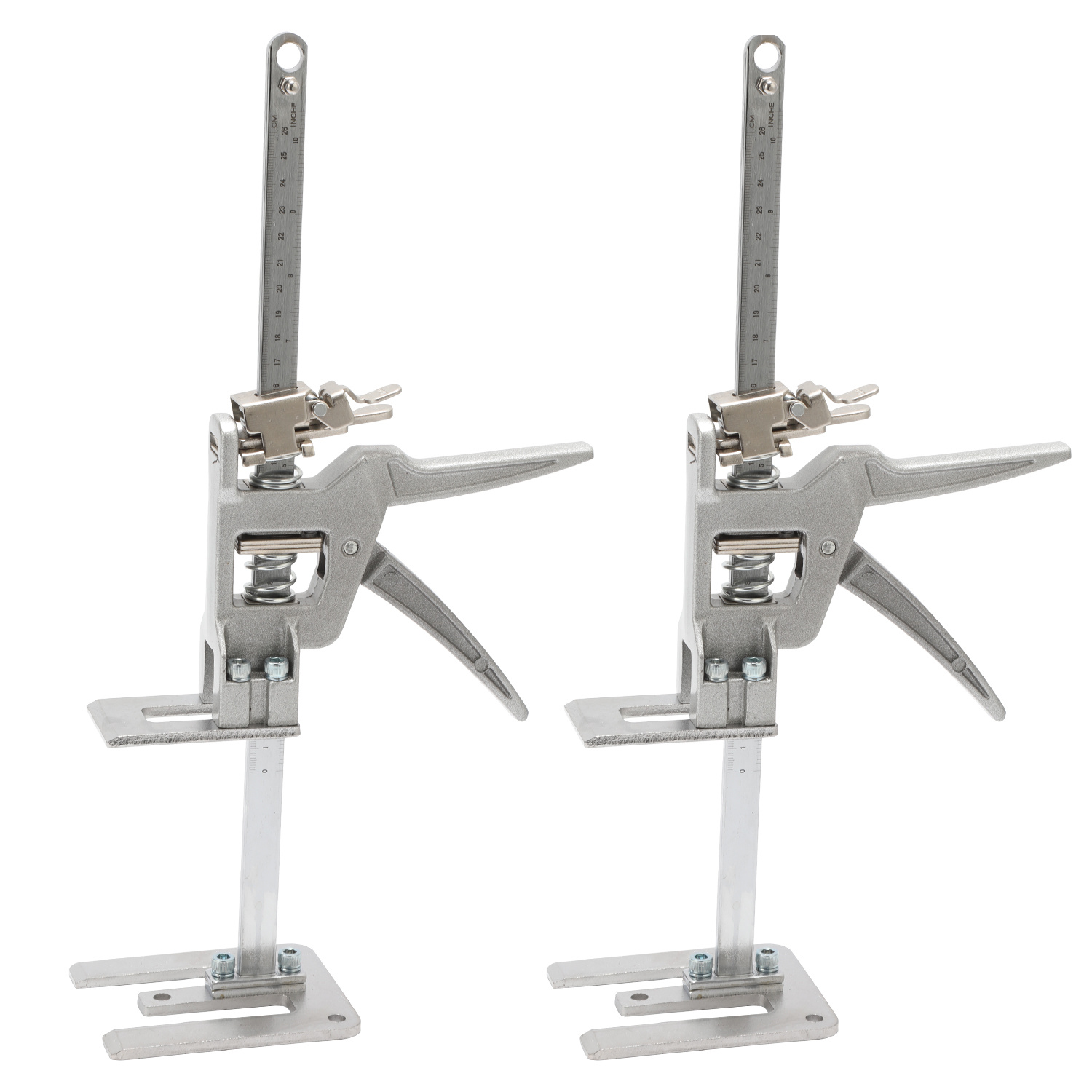 Wolketon Möbelheber 2er Set, Arbeitssparender Hebearm Höhenversteller, Montagehilfe Mit Schnell- Und Feinabsenkung Für Möbel Türen Platten