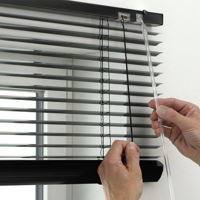 Gardinia Jalousie Aluminium 40 cm x 175 cm Schwarz