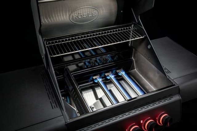 Rösle Gasgrill Allflame Peer 3 Schwarz