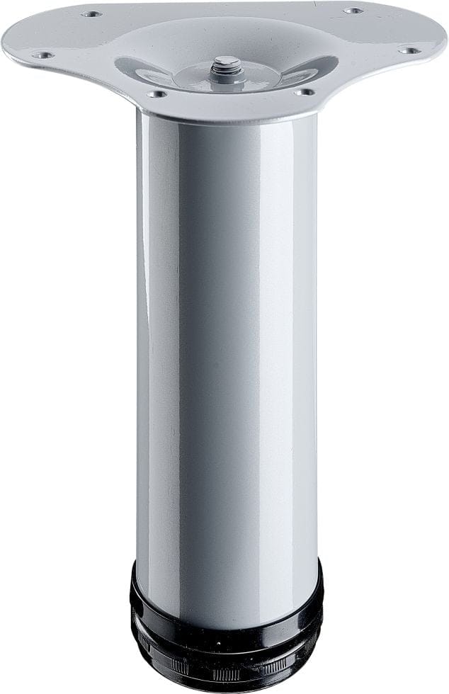 Hettich Tischbein Ø 60 mm x 200 mm Aluminium-Optik inkl. Montageplatte