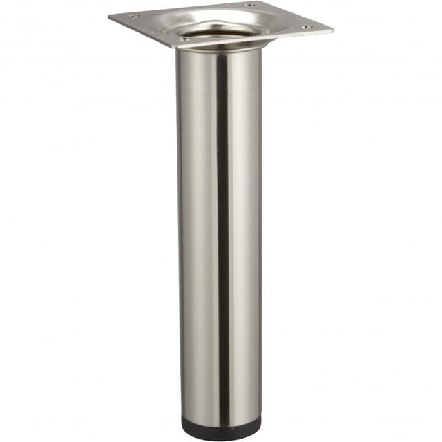 Hettich Tischbein Ø 30 mm x 150 mm Edelstahl-Optik