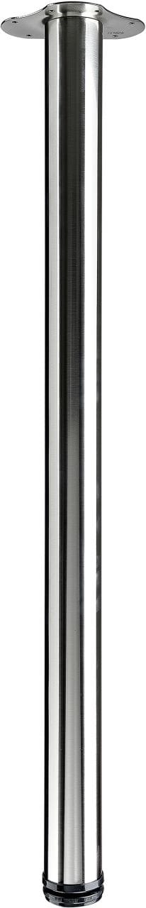 Hettich Tischbein Ø 60 mm x 900 mm Edelstahl-Optik inkl. Montageplatte