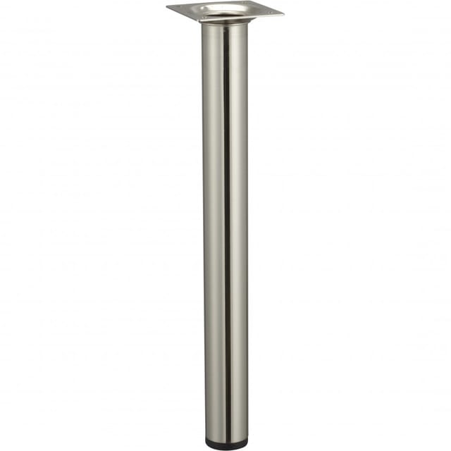 Hettich Tischbein Ø 30 mm x 300 mm Edelstahl-Optik