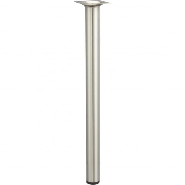 Hettich Tischbein Ø 30 mm x 400 mm Edelstahl-Optik