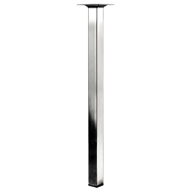 Hettich Tischbein 25 mm x 25 mm x 400 mm Edelstahl-Optik