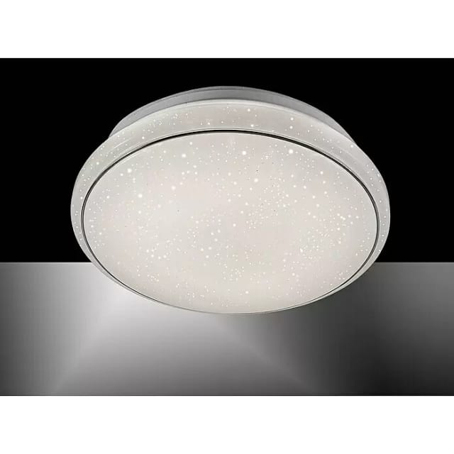 Just Light. LED-Deckenleuchte Jupiter Weiß Ø 35 cm