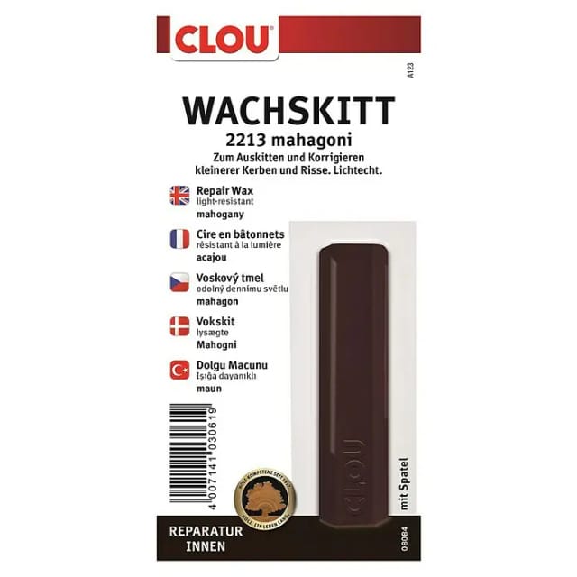 Clou Wachskitt Mahagoni