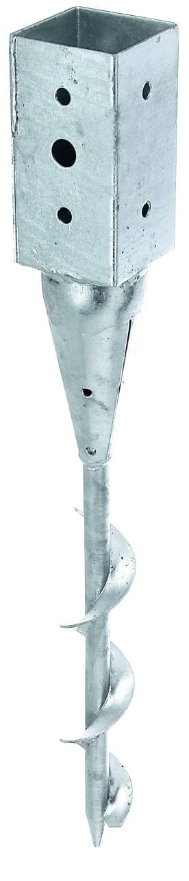 Einschraubbodenhülse Feuerverzinkt 650 mm x 71 mm x 71 mm