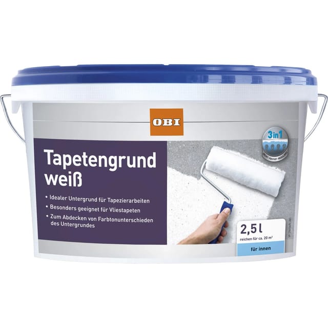 OBI Tapetengrund Weiß 2,5,