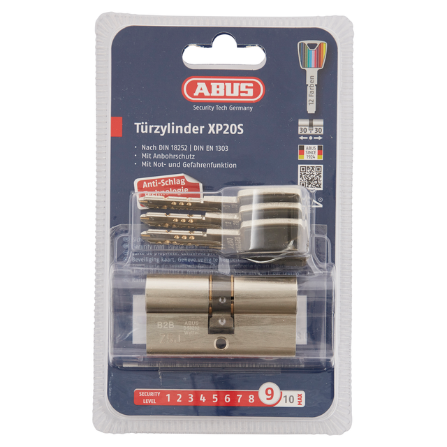Abus Türzylinder XP20S 30/30