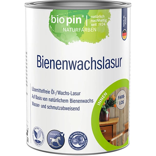 Biopin Bienenwachslasur Transparent 2,5,