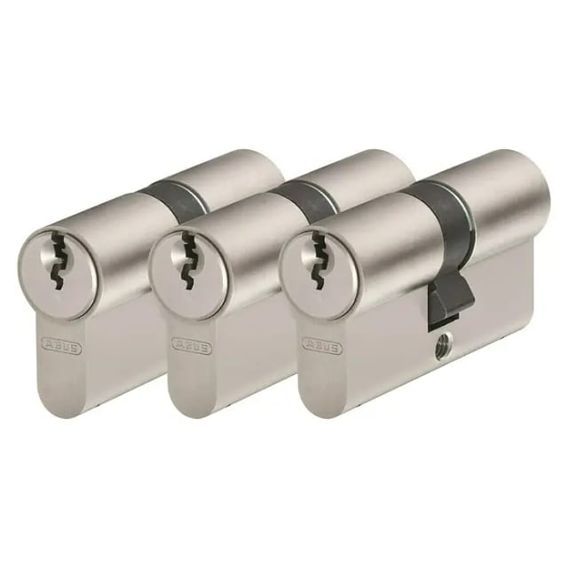 Abus Profilzylinder-Set E20NP 3 Stück gleichschließend
