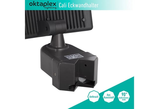 Oktaplex Eckwandhalter Anthrazit für Cali und Cali Dos Eckmontage