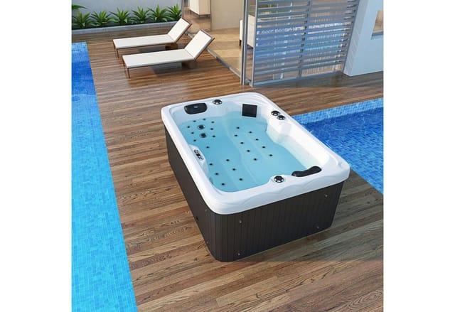 Tronitechnik Outdoor Whirlpool Levanzo Inkl Heizung Hydromassage Bluetooth Und Farblicht 190X135Cm 450 Liter