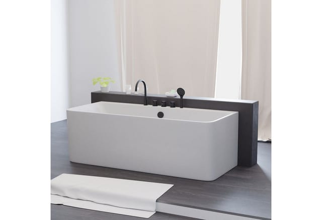 Tronitechnik Badewanne Saria Masse Ca 170 X 80 X 58Cm Wanne Inkl Schwarze Armatur - Füllmenge 195 Literacryl Siphon