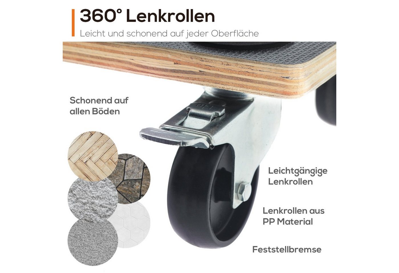 Tronitechnik Rollbrett Transportroller Rutschfest 400 Kg Tragfaehigkeitmoebel Transporthilfe Transport Rollbrett Bild 4
