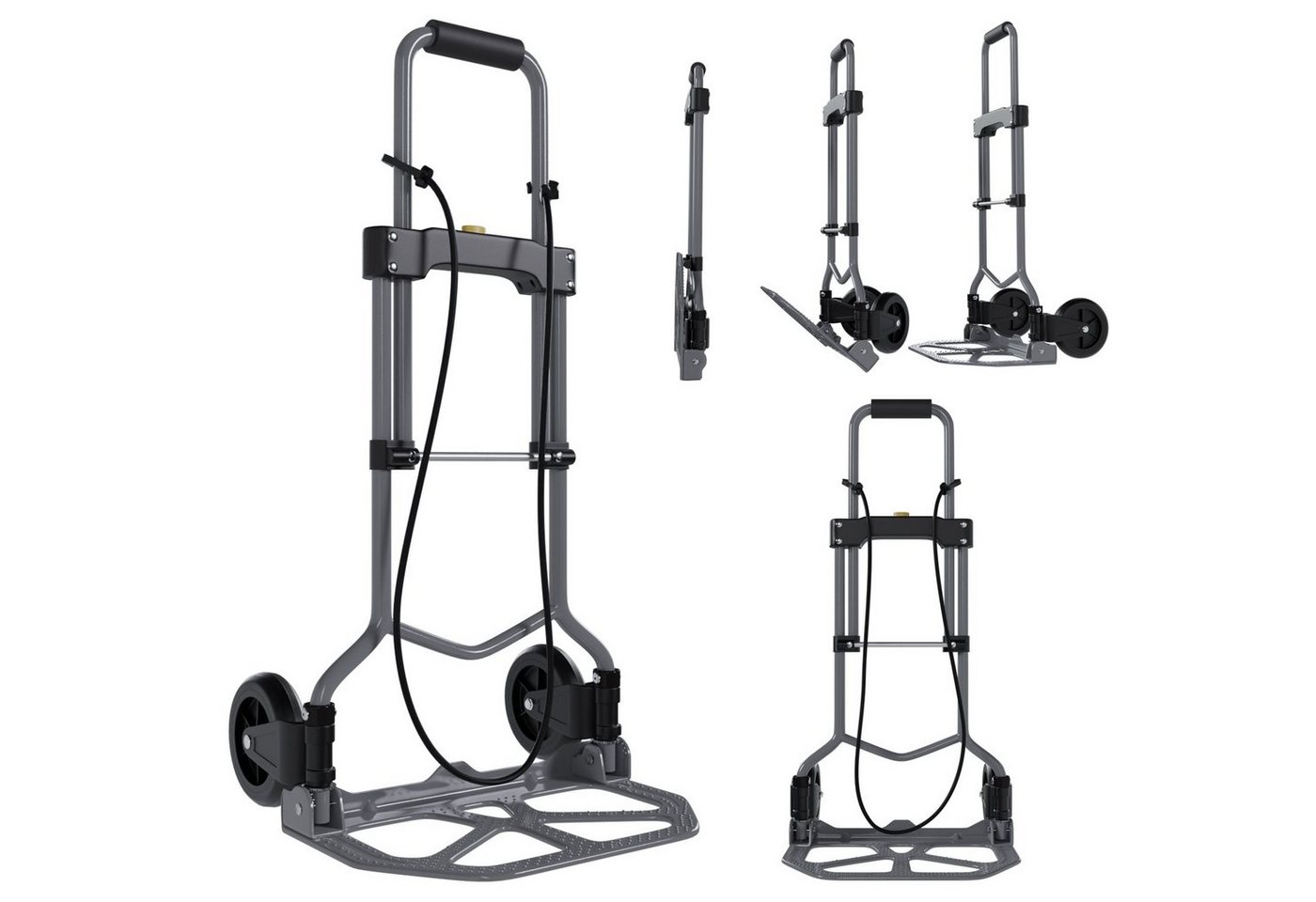 Tronitechnik Sackkarre Sk-02 Handkarre Klappbar Transportkarre Bis 60Kg Klappwagen Aus Metall - Transportwagen Bild 3