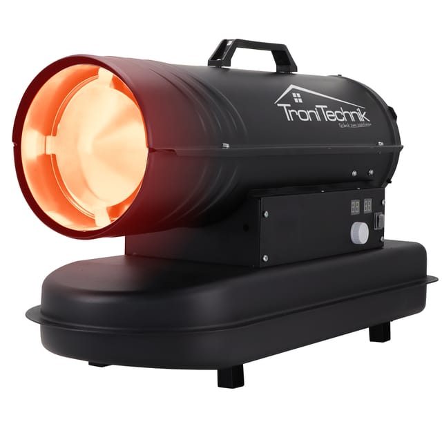 TroniTechnik Heizkanone Heizgebläse Diesel 20kW Heißluftgenerator 19l Tank Tragegriff