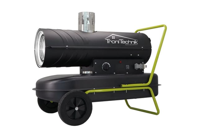TroniTechnik Heizkanone Heizgebläse Diesel 20kW Luftauslass 36l Tank Tragegriff Räder