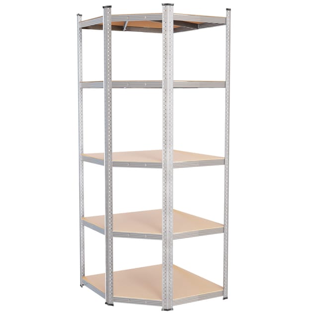 Tronitechnik Schwerlastregal Kellerregal Lagerregal 40 X 40 X 70 X 70 X 180 Cm Stahlgestell Bis 875 Kg 5 Ablagen