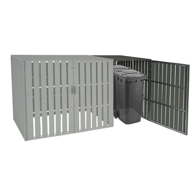 MCW Mülltonnenbox Erweiterung J28 Grau 115x76x100cm