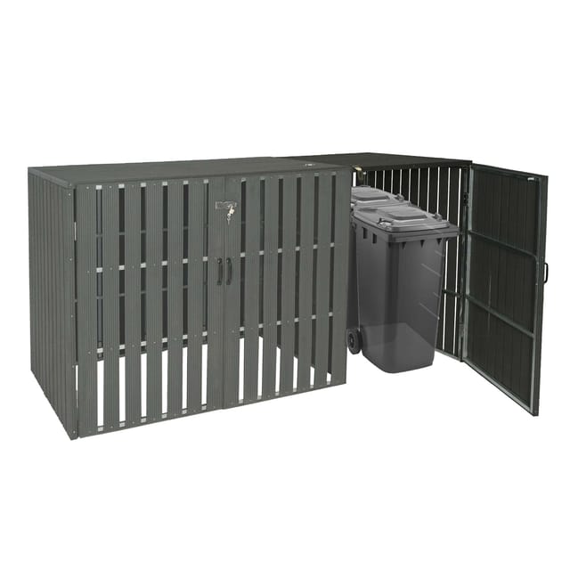 MCW Mülltonnenbox Erweiterung J28 Anthrazit 115x76x100cm