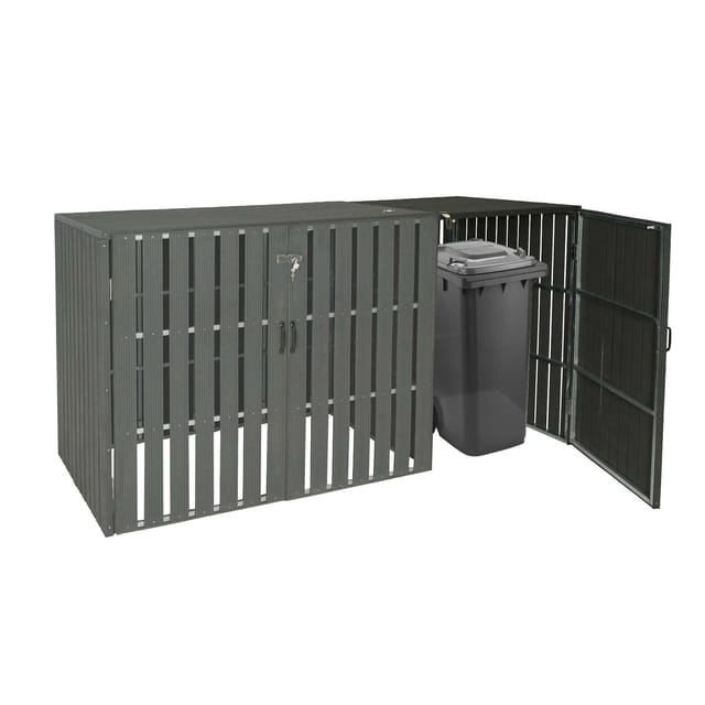 MCW Mülltonnenbox Erweiterung J28 Anthrazit 115x66x76cm
