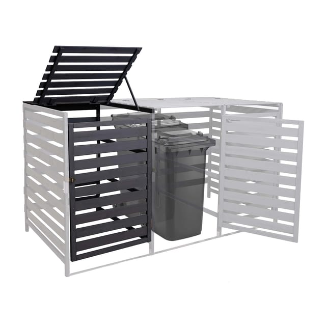 MCW Mülltonnenbox Erweiterung H62 Anthrazit 114x67x97cm