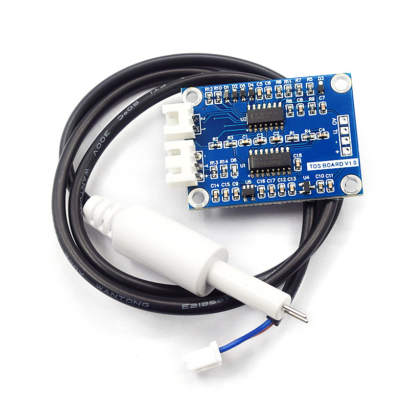 Das Tds-sensormodul Mit Analogem Signal Zur Erkennung Gelöster Feststoffe In Der Wasserqualität Ist Für 51/stm32 Geeignet.