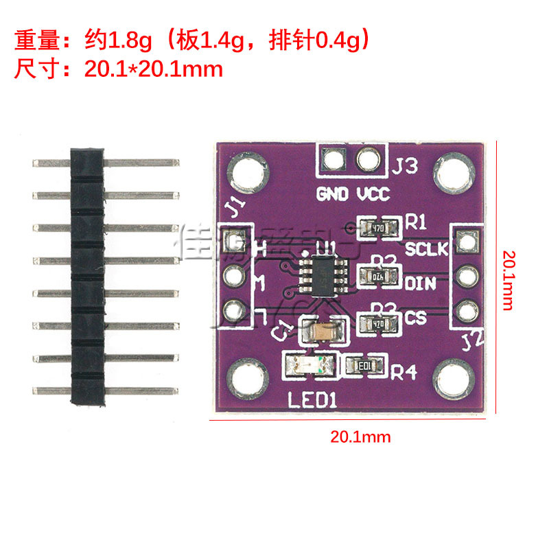 Digitales Potentiometermodul Tpl0501, 100 Kω, Einstellbarer Brückengleichrichter Mit Spi-anschluss, Superx9c104