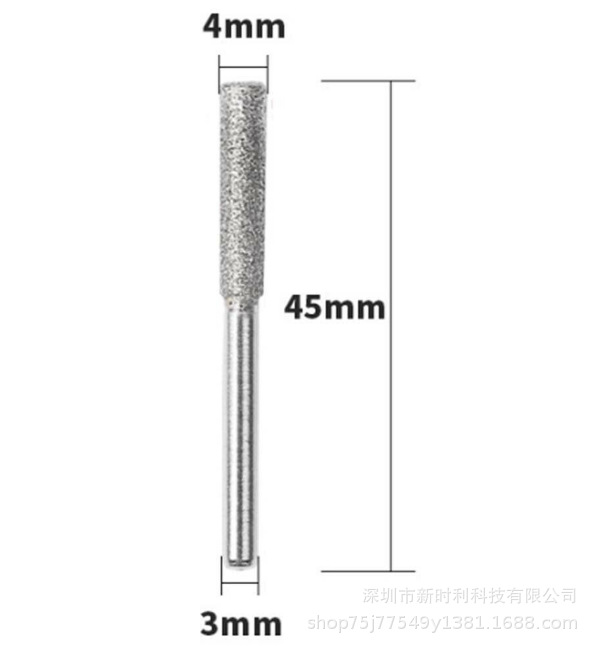Ensemble Diamant 3-teilig (3 Teile: Pierres À Aiguiser, Tiges À Aiguiser, 4,0 Mm, 4,8 Mm, 5,5 Mm) – Drei Werkzeuge Und Limetten À Aiguiser.