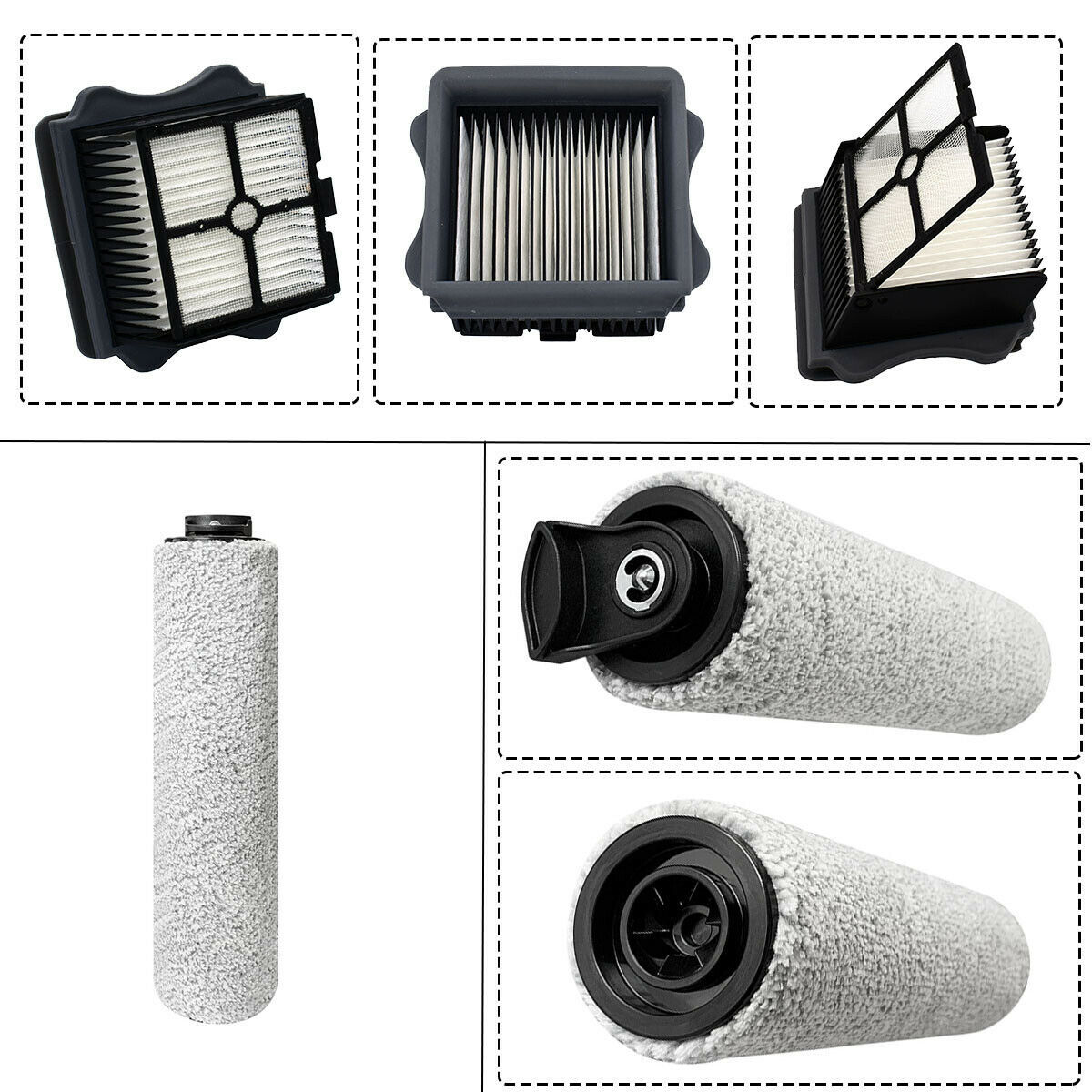 Kit De Filtre And Brosse Rotative Pour Aspirateur Eau And Poussière Sans Fil Ground S3: Zubehör Und Teile Von Détachées